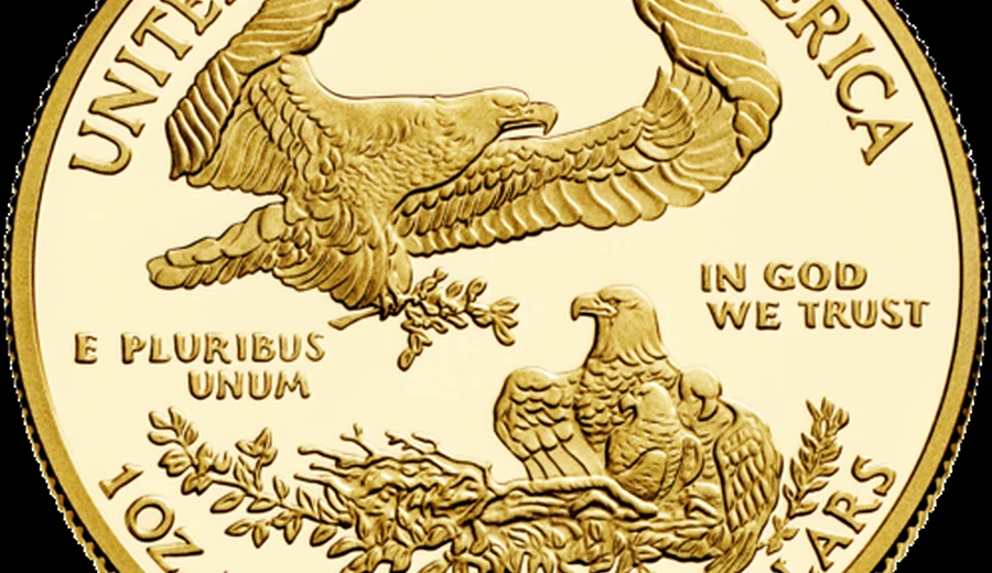 Gold American Eagle Type 1 reverse reference