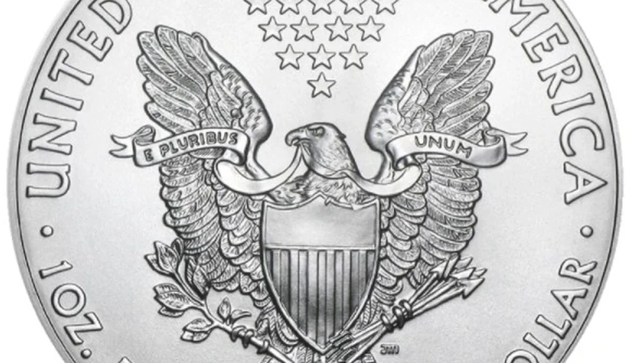 Type 1 heraldic eagle reverse