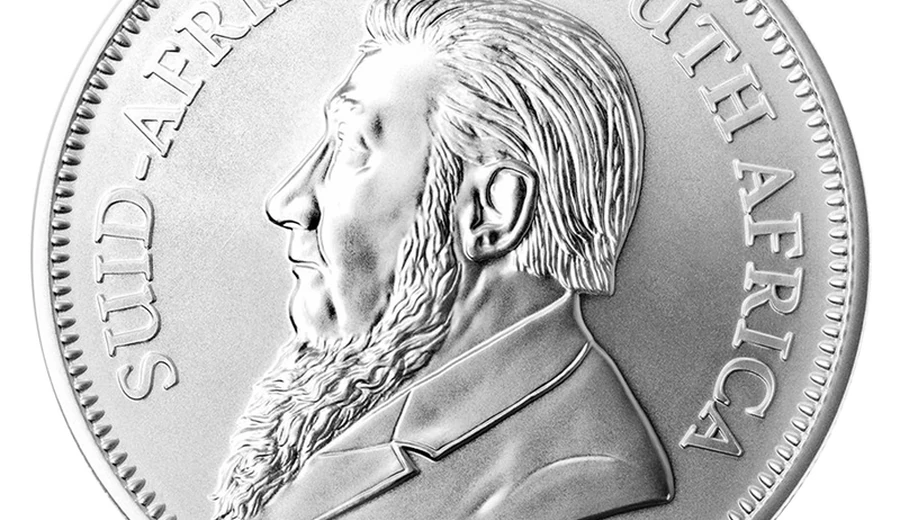 Paul Kruger obverse on a Silver Krugerrand