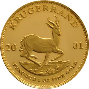 2001 1oz Gold Krugerrand Bullion Coin