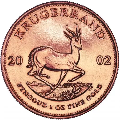 2002 1oz Gold Krugerrand Bullion Coin