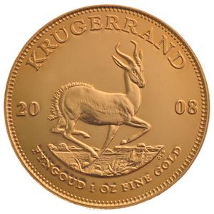 2008 1oz Gold Krugerrand Bullion Coin
