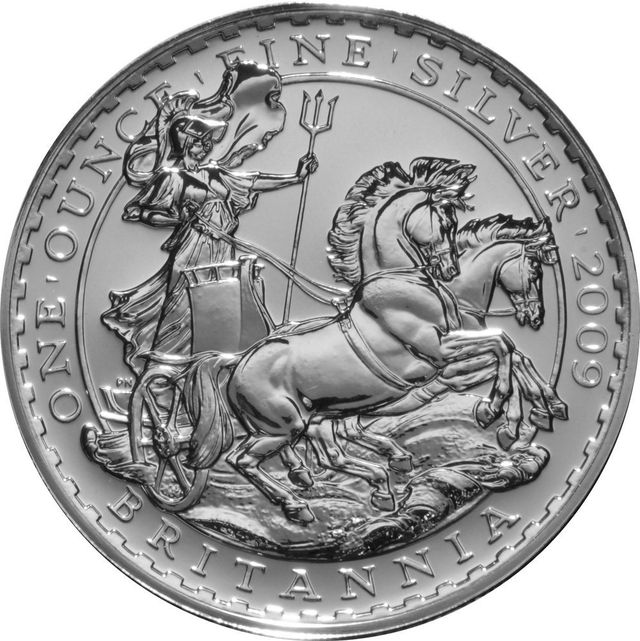 2009 1oz Silver Britannia Bullion Coin