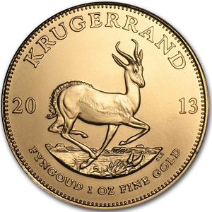 2013 1oz Gold Krugerrand Bullion Coin