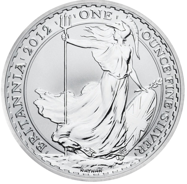 2012 1oz Silver Britannia Bullion Coin