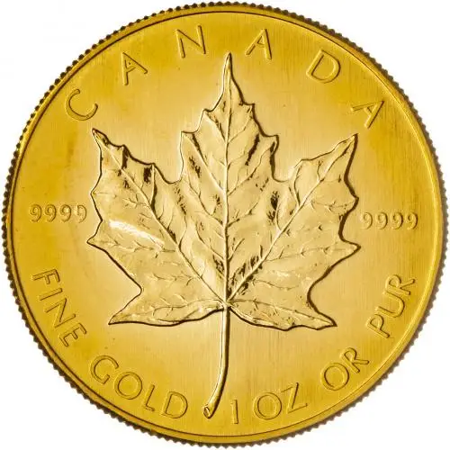 1983 1oz Gold Maple Leaf Bullion Coin