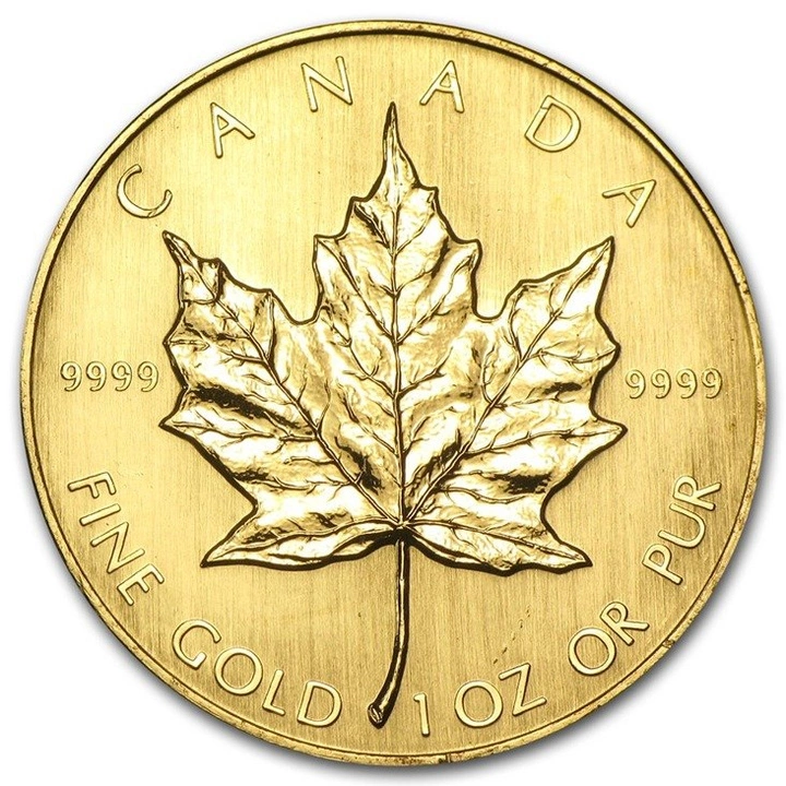 1984 1oz Gold Maple Leaf Bullion Coin