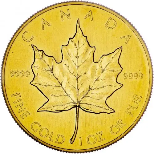 1985 1oz Gold Maple Leaf Bullion Coin
