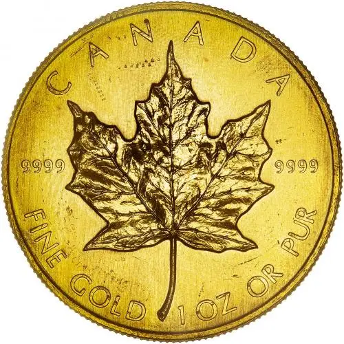 1986 1oz Gold Maple Leaf Bullion Coin