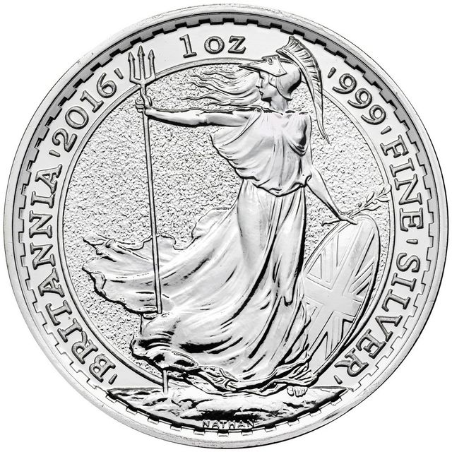 2016 1oz Silver Britannia Bullion Coin