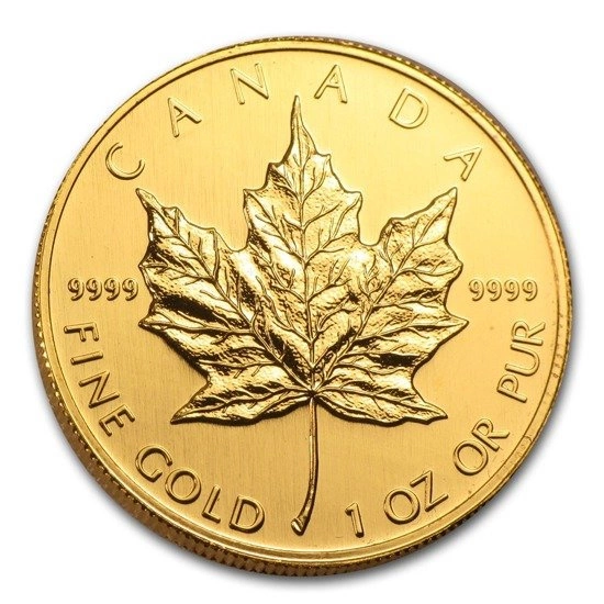2001 1oz Gold Maple Leaf Bullion Coin