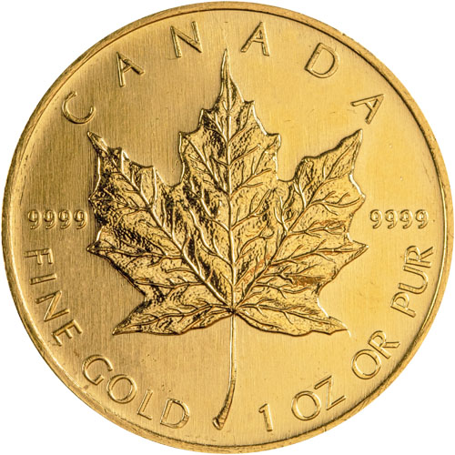 2004 1oz Gold Maple Leaf Bullion Coin