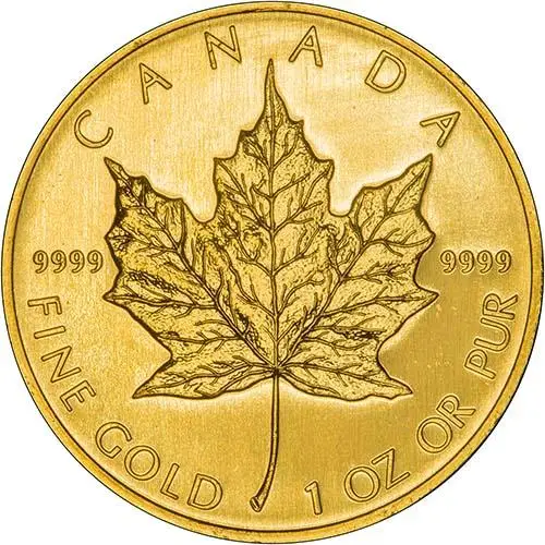 2007 1oz Gold Maple Leaf Bullion Coin