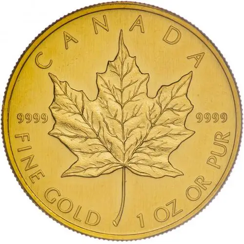 2008 1oz Gold Maple Leaf Bullion Coin