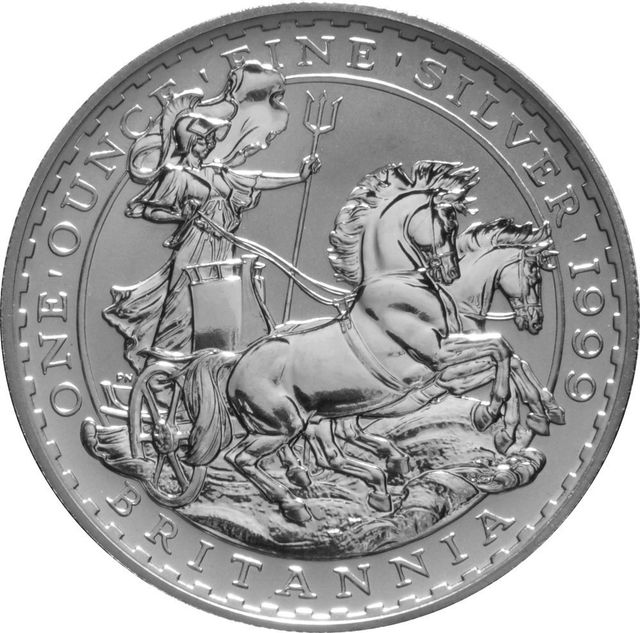 1999 1oz Silver Britannia Bullion Coin