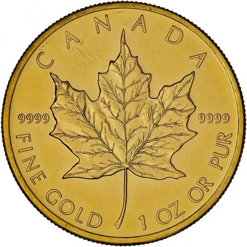 2012 1oz Gold Maple Leaf Bullion Coin