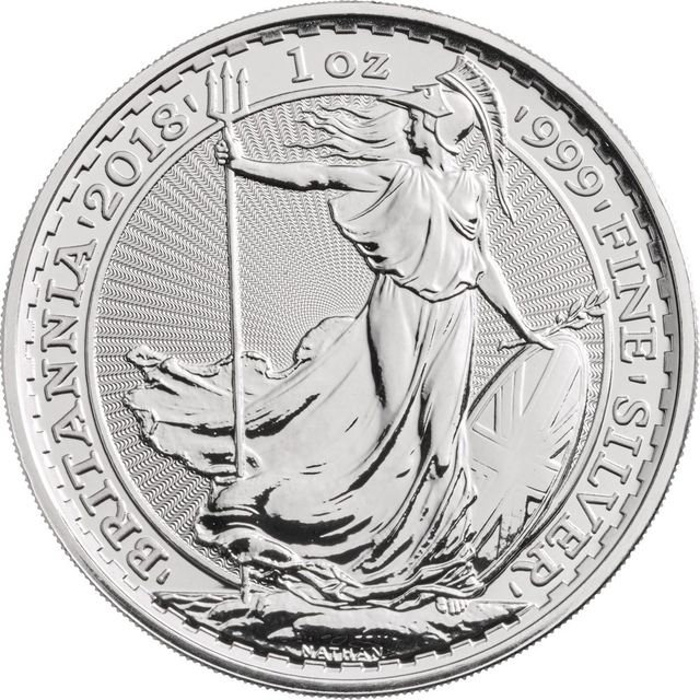 2018 1oz Silver Britannia Bullion Coin