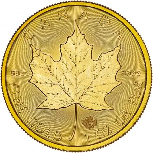 2021 1oz Gold Maple Leaf Bullion Coin