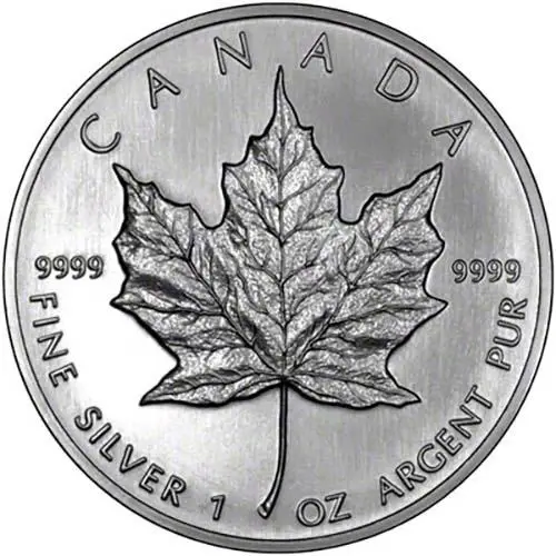 1992 1oz Silver Maple Leaf Bullion Coin