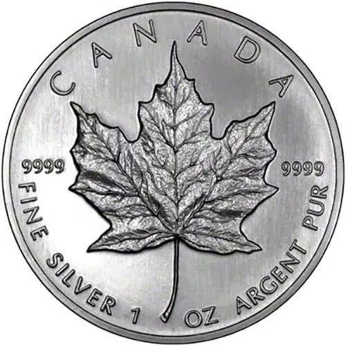 1995 1oz Silver Maple Leaf Bullion Coin