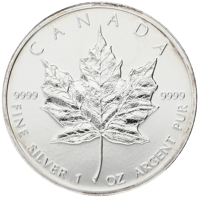 1996 1oz Silver Maple Leaf Bullion Coin