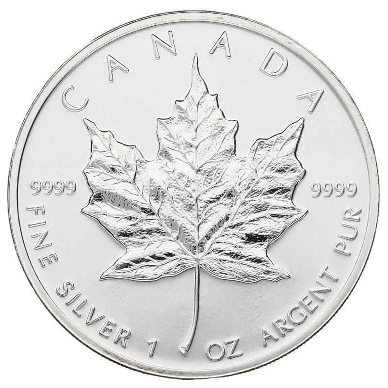 1997 1oz Silver Maple Leaf Bullion Coin