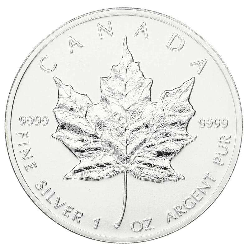 1998 1oz Silver Maple Leaf Bullion Coin