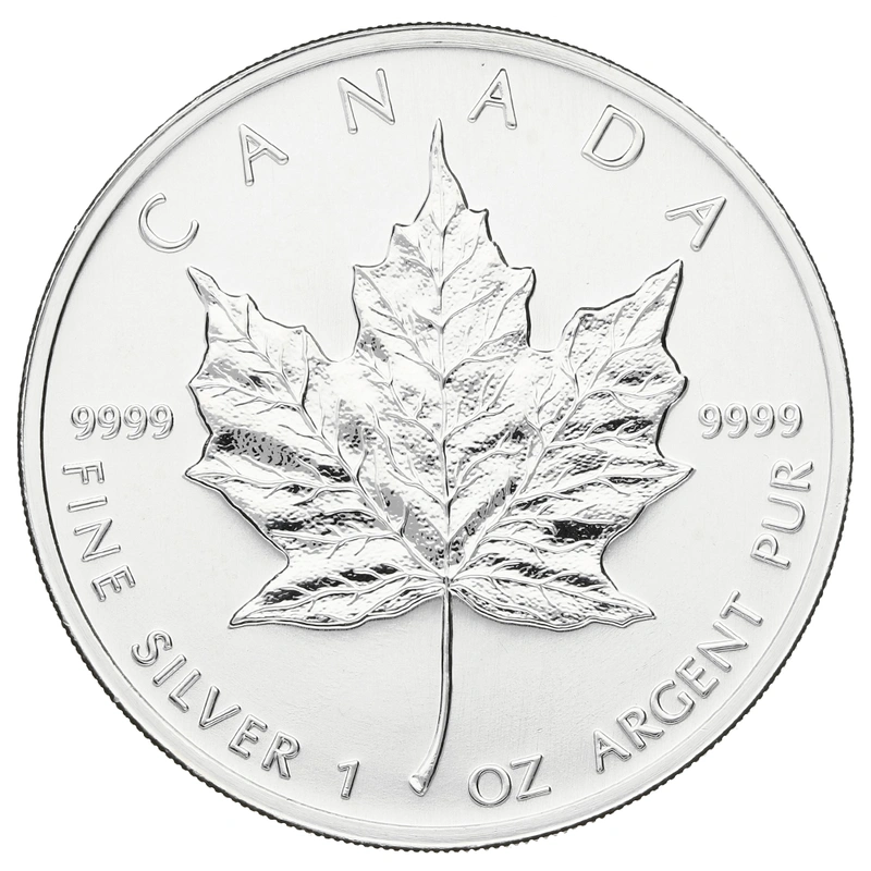1999 1oz Silver Maple Leaf Bullion Coin