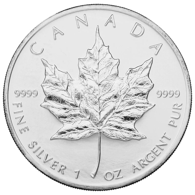2004 1oz Silver Maple Leaf Bullion Coin