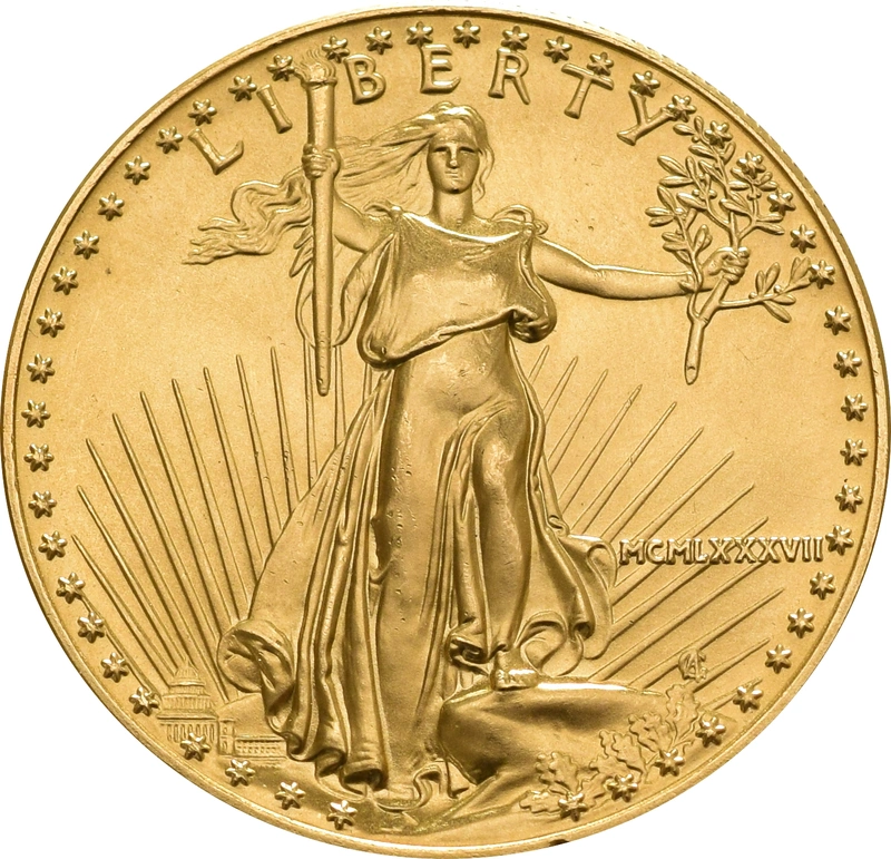 1987 1oz Gold American Eagle Bullion Coin