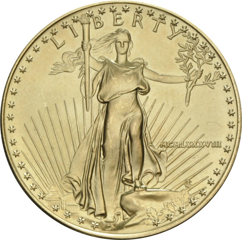 1988 1oz Gold American Eagle Bullion Coin