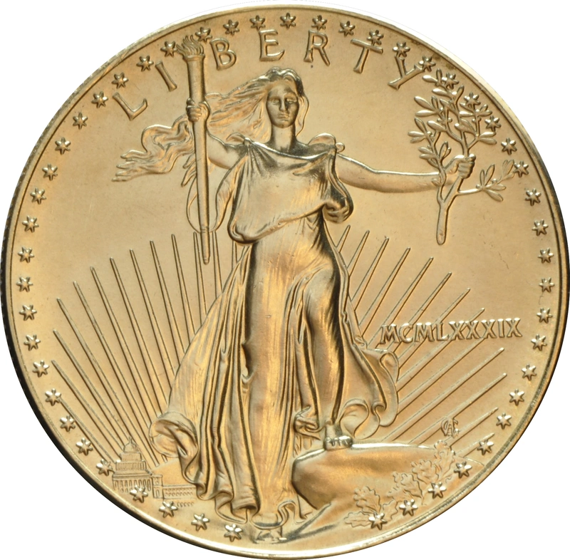 1989 1oz Gold American Eagle Bullion Coin