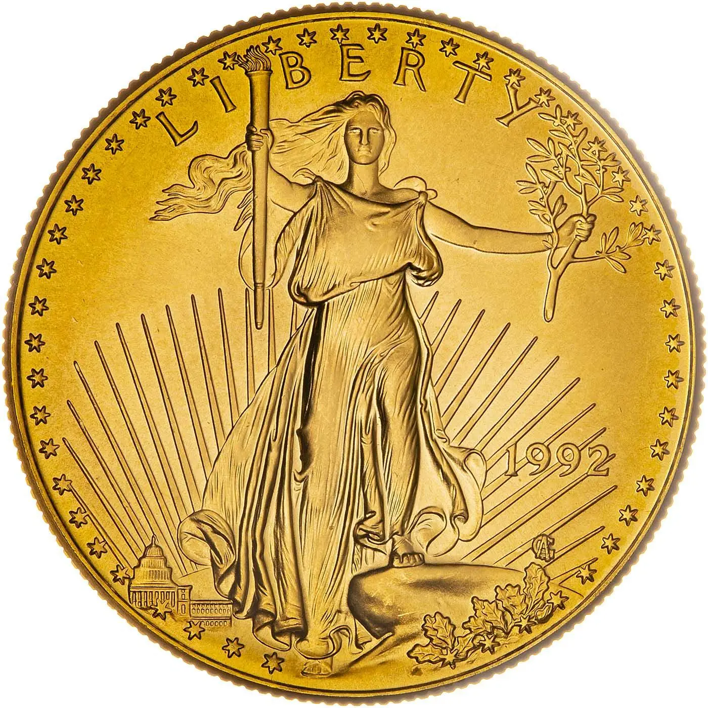1992 1oz Gold American Eagle Bullion Coin