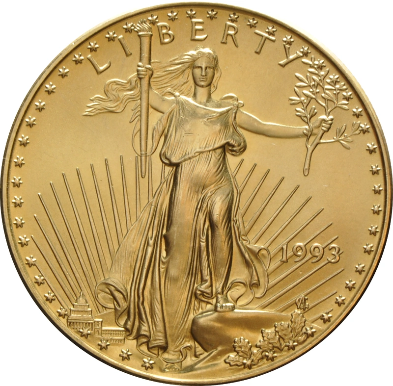 1993 1oz Gold American Eagle Bullion Coin