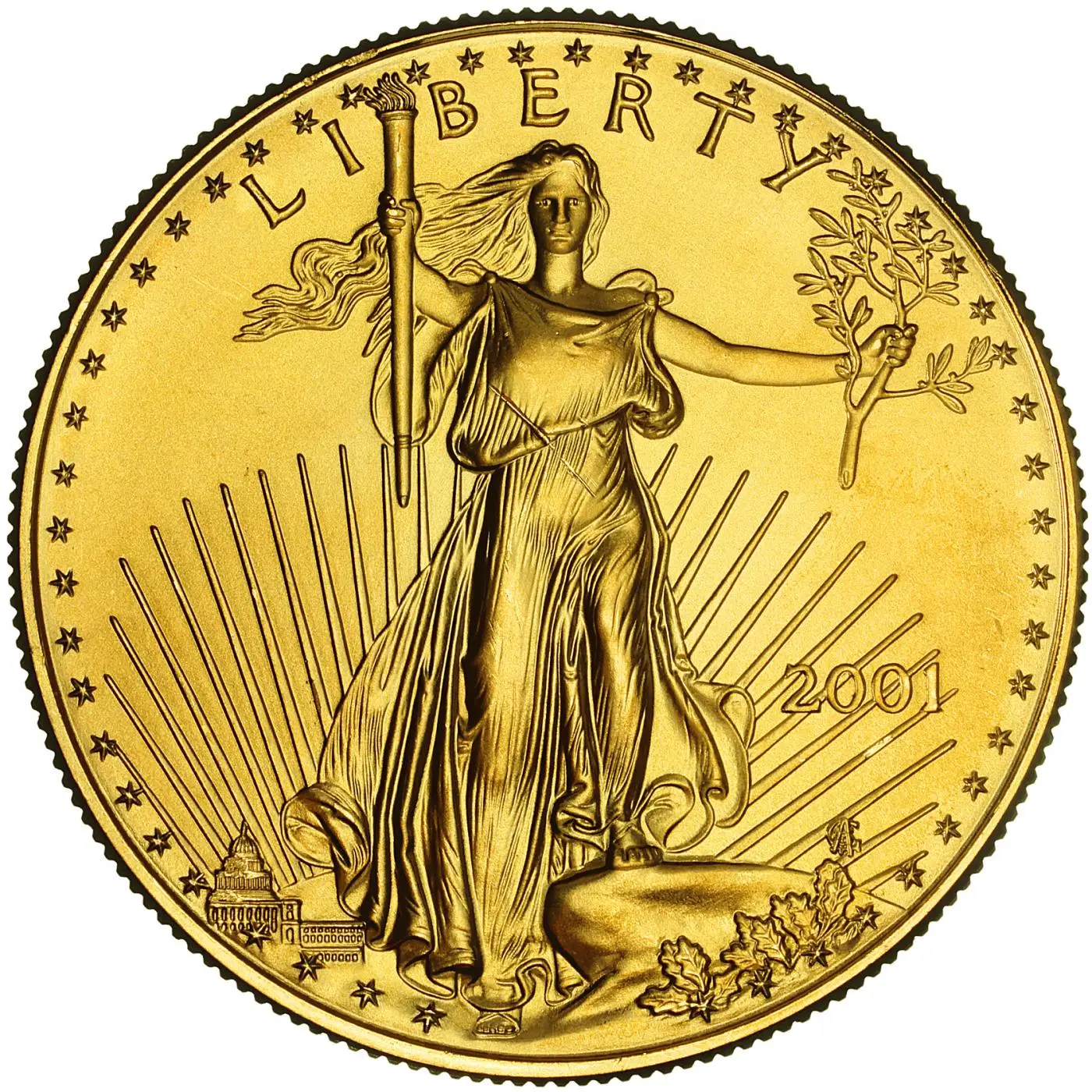 2001 1oz Gold American Eagle Bullion Coin