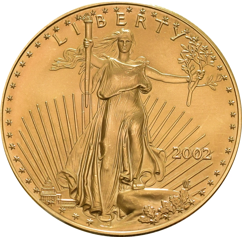 2002 1oz Gold American Eagle Bullion Coin
