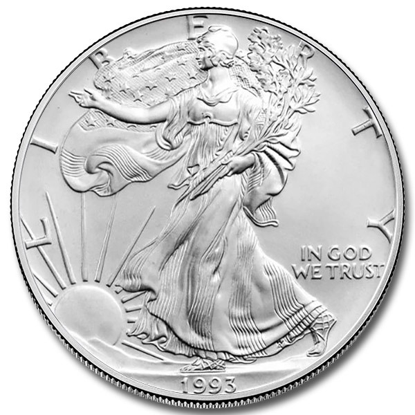 1993 1oz Silver American Eagle Bullion Coin