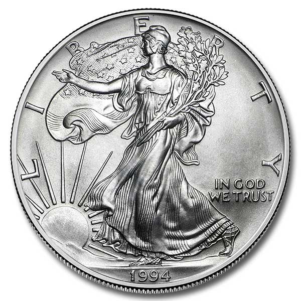1994 1oz Silver American Eagle Bullion Coin