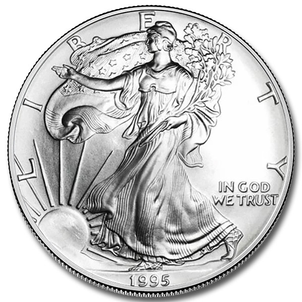 1995 1oz Silver American Eagle Bullion Coin