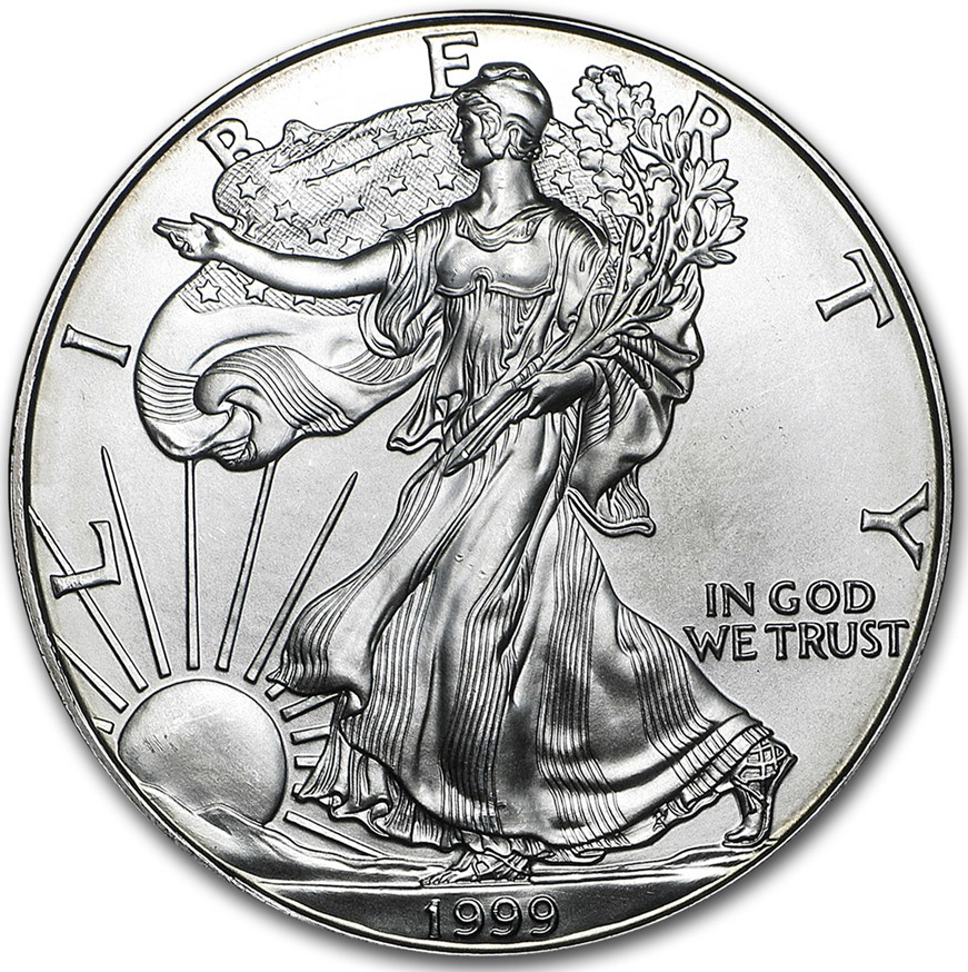 1999 1oz Silver American Eagle Bullion Coin