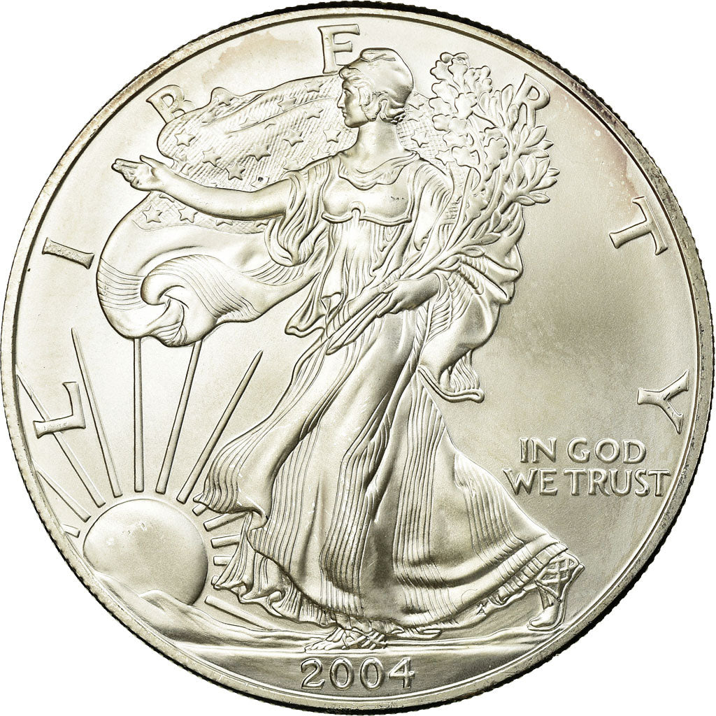 2004 1oz Silver American Eagle Bullion Coin