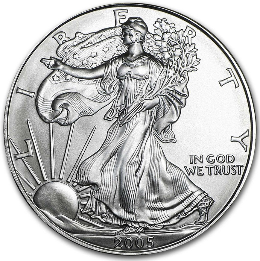 2005 1oz Silver American Eagle Bullion Coin