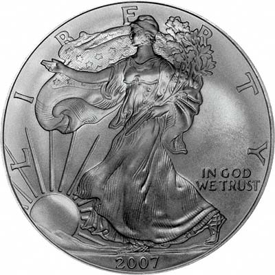 2007 1oz Silver American Eagle Bullion Coin