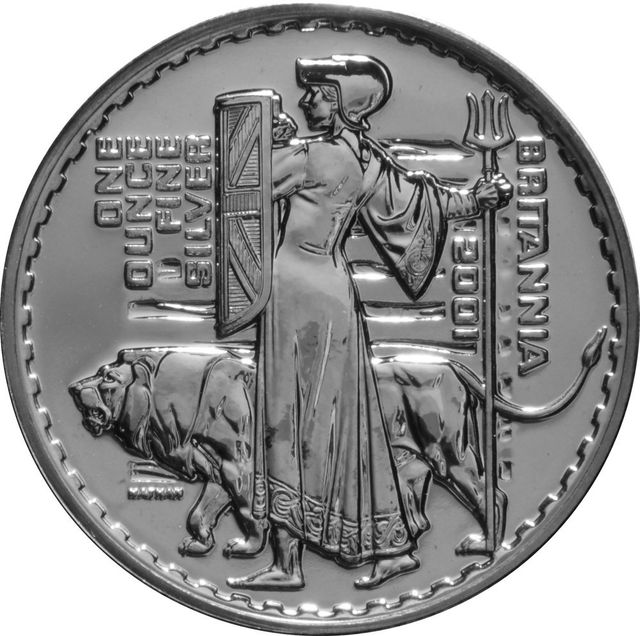 2001 1oz Silver Britannia Bullion Coin