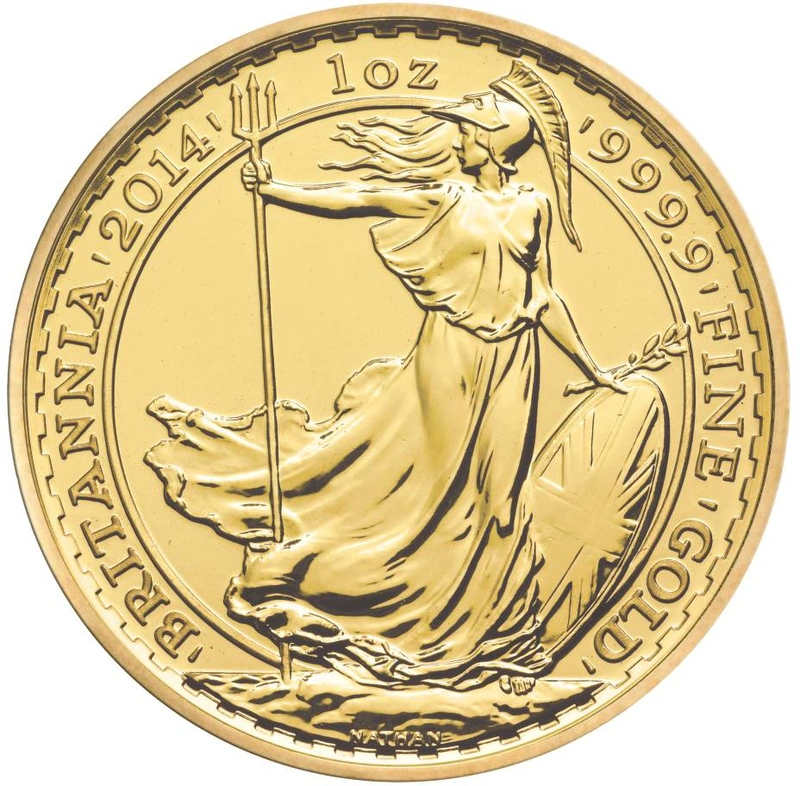 2014 1oz Gold Britannia Bullion Coin - 999.9 Fine Gold