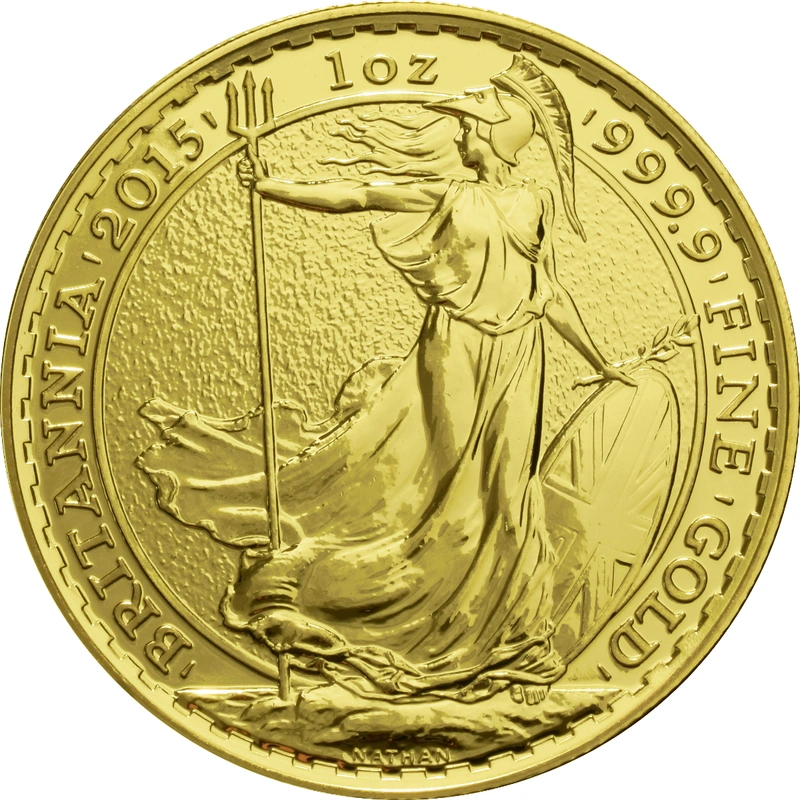 2015 1oz Gold Britannia Bullion Coin - 999.9 Fine Gold