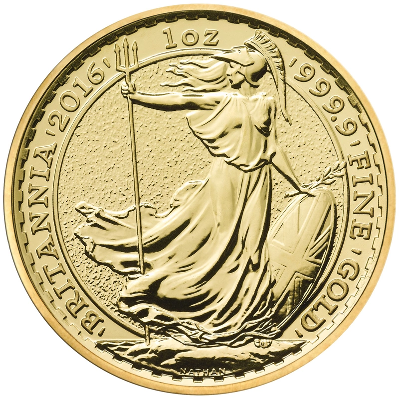 2016 1oz Gold Britannia Bullion Coin - 999.9 Fine Gold