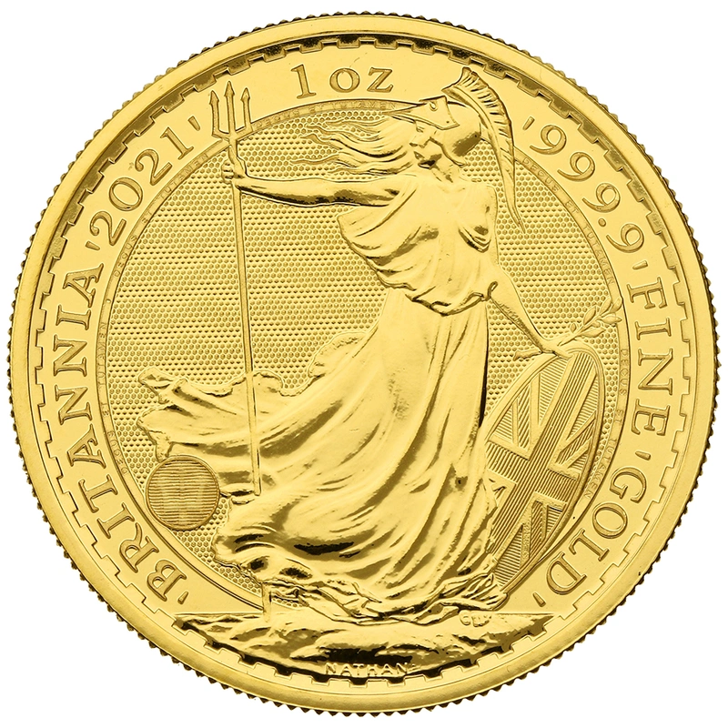 2021 1oz Gold Britannia Bullion Coin - 999.9 Fine Gold
