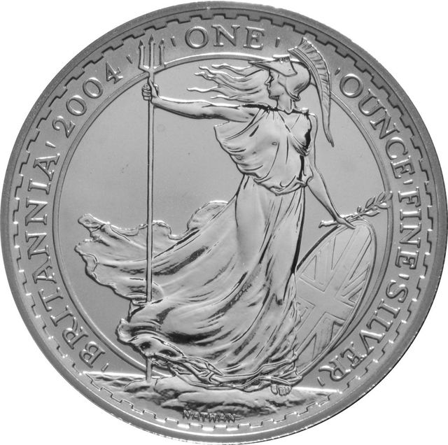 2004 1oz Silver Britannia Bullion Coin