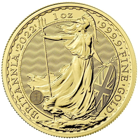 2022 1oz Gold Britannia Bullion Coin - 999.9 Fine Gold